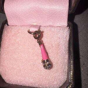 Juicy Couture Pink and Gold Microphone Charm Retired